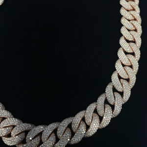 สร้อยคอแบบ Cuban Miami ประดับเพชร Moissanite รับรองโดย IGI ของขวัญหมั้นสุดหรู สไตล์ฮิปฮอป เงินแท้ 925 ขายส่ง - Product Image 2