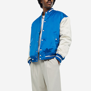 Chaqueta Bomber Personalizada Bordada de Satén, Chaqueta Cortavientos Reversible de Béisbol, Precio Económico, 100% Poliéster, Chaquetas para Hombre de Talla Grande - Product Image 4