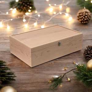 Handmade Sustainable Solid Wooden Jewelry <b>Box</b> with Lid Classic Custom <b>Keepsake</b> Organizer for Jewelry - Product Image 5