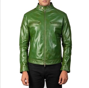 Chaqueta de Invierno para Hombre de Primera Calidad, Diseño Personalizado, Estilo Motero Urbano, Cuero Genuino, Impermeable, Pakistán - Product Image 1
