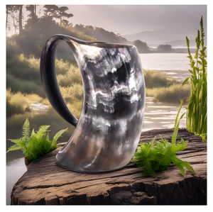 Nouvelle conception artisanale de qualité supérieure, mug à bière en corne de buffle viking, mug à bière médiévale, mug à bière, gobelet à vin - Product Image 2