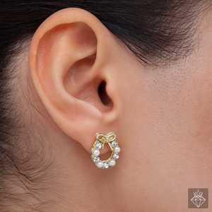 PRAO COMBO Fashionable <b>Stud</b> <b>Earrings</b> Pearl <b>Crystal</b> Bali & Oxidised Jhumki - Product Image 4