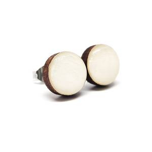 Round <b>Resin</b> Stud Earrings White Circular Shape <b>Craft</b> Jewelry Accessory High Quality Round <b>Resin</b> <b>Craft</b> Gift - Product Image 5