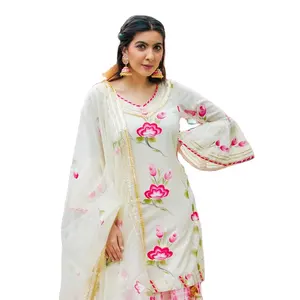 New Manufacturer of Latest Design High Kurtis Indian Casual Dresses Clothing Girl Lady Floral print