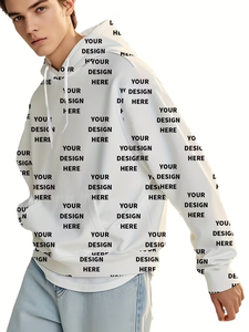 Customized Photo/Logo Men's Fleece Pullover Hoodie Full-Body Printed Cartoon Pattern Eco-Friendly Multi-Color Options Soft - Product Image 3