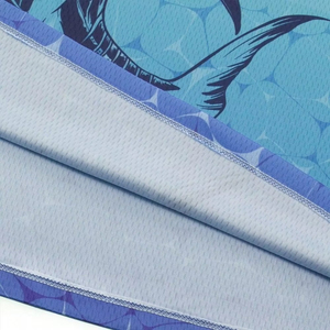 Chemise de pêche à manches longues pour homme de haute qualité, 100% polyester, impression par sublimation, protection anti-UV UPF 50, design Blue Marlin - Product Image 5