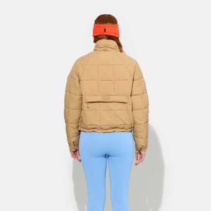 Custom OEM Women's Lightweight Polyester Puffer <b>Jacket</b> Embroidery Windproof Winter Coat <b>for</b> Outdoor Activities Wholesale - Product Image 3