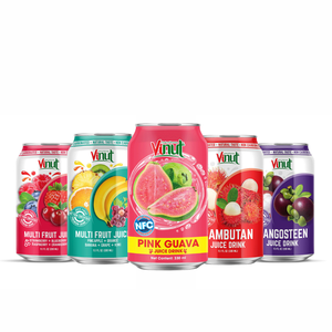 Bebida de jugo de guayaba 330ml VINUT sin azúcar, Etiqueta Privada, OEM/ODM, precio de fábrica, fabricante de Vietnam de muestra gratis - Product Image 1
