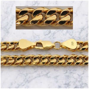 Chaîne classique de 14,59 grammes, or sterling 750, collier en or 18 carats. - Product Image 2