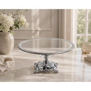 Highest Quality Round Stainless Steel <b>Cake</b> <b>Stand</b> with Polished Base and Smooth Surface - Product Image 5