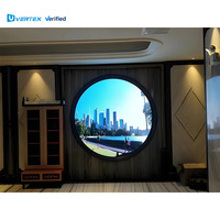 Señalización Digital Circular HD personalizada de 1m de diámetro, nuevo diseño moderno, logotipo de círculo redondo, pantalla Circular, pantalla LED con logotipo