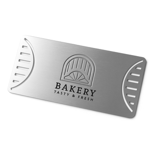 Carte de membre VIP en métal de haute qualité, plaquée argent, en zinc, avec logo personnalisé gravé, impression sérigraphique - Product Image 5