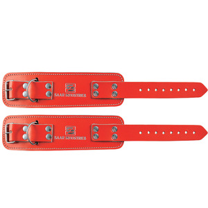 Correas Ajustables de Cuero para Tobillos, para Entrenamiento Físico - Correas Acolchadas con Anillo en D para Ejercicios con Máquina de Poleas - Product Image 1