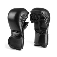 Guantes de MMA de Cuero OEM con Logotipo Personalizado, Guantes de Sparring Ecológicos, Ligeros, Transpirables y Duraderos, Equipo de Combate