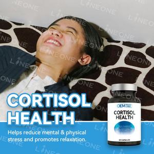 Capsule Private Label cortisolo integratore di supporto per la salute surrenale per una risposta allo Stress sano - Product Image 2
