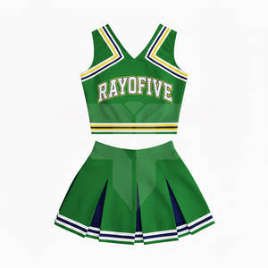 Costumes de cheerleading OEM pour femmes adultes, en spandex et polyester, sublimation, uniforme de cheerleading personnalisé, uniforme de cheerleading de haute qualité - Product Image 3