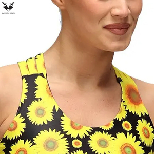 Soutien-gorge de sport respirant et uni pour femme, grande taille, personnalisé, sexy, pour yoga et fitness, par sublimation – Nouvelle collection en promotion - Product Image 6