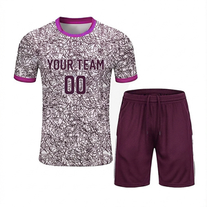 Tenue de tennis unisexe personnalisée grande taille imprimée pour l'été avec logo personnalisé pour adultes 100% polyester - Product Image 2