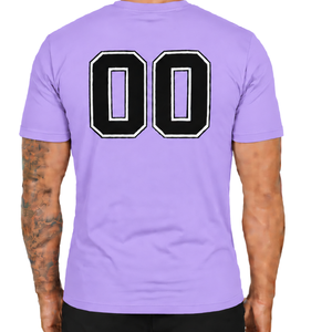 เสื้อยืดลาเวนเดอร์ทรงเข้ารูปสำหรับผู้ชาย แขนสั้น คอกลม พิมพ์ลายตามสั่ง ทรงสลิมฟิต เสื้อยืดลำลองผ้าฝ้าย ขายส่ง เสื้อผ้าสตรีทแวร์ เสื้อผ้ากีฬา - Product Image 2