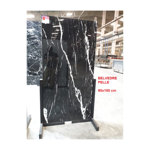 Carreaux de marbre Nero Marquina grand format pour une décoration moderne, carreaux vitrifiés, images réelles, images du produit réel, marque OEM. - Product Image 1