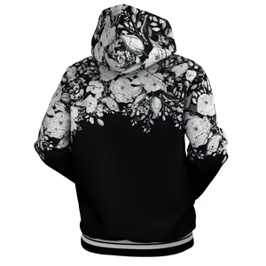 Sweat à capuche d'hiver unisexe avec sublimation intégrale, motifs imprimés numériquement, tissu polaire, design 100% coton - Product Image 3