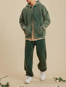Sudadera con Capucha Unisex Vintage Lavada al Ácido, de Algodón y Felpa, Estilo Casual - Product Image 2