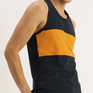 High Quality Cotton Sports Muscle <b>Gym</b> Tank Top Two Tone Sleeveless <b>Vest</b> for <b>Men</b> Custom Size XL-for Bodybuilding and Running - Product Image 3