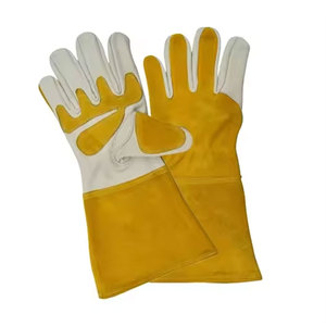 Mens Truck Cow Hide Cowhide Garden Construction PPE <b>Gloves</b> White Split Leather Industrial Safety Labor Working <b>Gloves</b> for <b>Driver</b> - Product Image 4