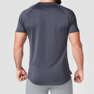 เสื้อยืดออกกำลังกายผู้ชาย แห้งเร็ว ผ้าคอตตอน 100% เนื้อผ้าวอร์สเตด แขนสั้น สำหรับฝึกซ้อมในยิม - Product Image 5