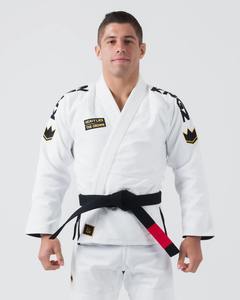 Uniforme Profesional de Artes Marciales Bjj GI Jiu Jitsu Kingz Comp 450 V6 en Blanco, Gi de Jiu Jitsu Brasileño de Alta Resistencia - Product Image 3