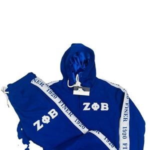 Custom Heavyweight 350g Fleece transpirable Vintage Sweat Suit Zeta Phi Beta Sorority Unisex Casual Sports Jogger de punto de invierno - Product Image 2