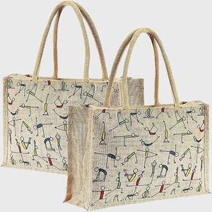 Premium Laminated Jute Shopping <b>Bag</b> with Moisture Resistant Coating - Product Image 6