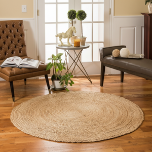 Handmade Water Hyacinth Rug Washable Handwoven Area Rug for Dining Room and Living <b>Space</b> Home <b>Decor</b> Wholesale Vietnam - Product Image 5