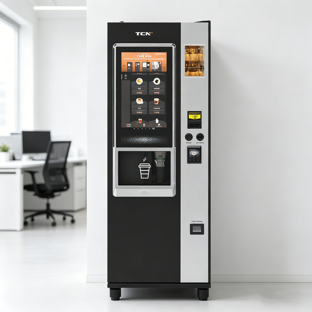 TCN Future Tech AI Smart Coffee Vending Machine Fully Automatic Self-service Espresso Maker for Modern Retail