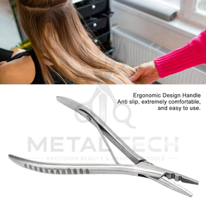 Fast and Efficient Micro Ring Use For All Purpose Efficient Hair Extension <b>Tool</b> Perfect For Every Type Of Hair Extension Pliers - Product Image 5