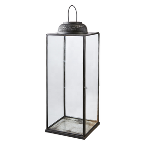 Lanternes porte-bougies en verre transparent et métal, éclairage professionnel décoratif pour la maison et l'extérieur, vente en gros - Product Image 2