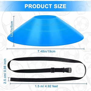 กรวยฝึกซ้อมความคล่องตัวแบบ HDPE คุณภาพสูง ปรับแต่งได้ ใช้สำหรับฟุตบอล ซอคเกอร์ ตัวช่วยฝึกความเร็ว สำหรับการฝึกซ้อม ขายส่ง - Product Image 4