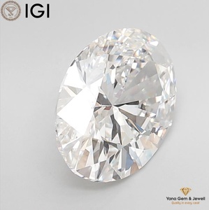 Diamant de laboratoire CVD de 5,00 carats, taille ovale, couleur F, clarté VVS1, certifié IGI, pour bague solitaire - Product Image 5