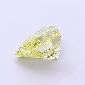 Diamant de laboratoire jaune taille cœur 8 carats VS2, couleur jaune fantaisie, diamant brut de qualité supérieure - Product Image 1