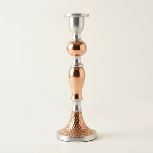 Eco-Friendly Minimalist <b>Brass</b> <b>Candlestick</b> Holder Sleek Gold U-Shape Loop Metal Taper Candle Stand For Wedding Centerpiece Decor - Product Image 2