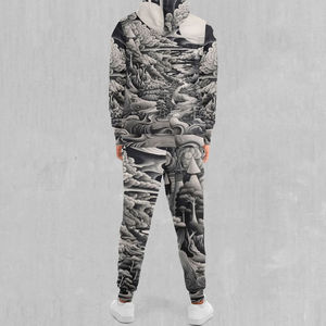 Conjunto Deportivo de 2 Piezas para Hombre de Alta Calidad, Chaqueta con Capucha y Pantalones Jogger, Corte Holgado, Ropa Deportiva Urbana, Fabricación OEM al por Mayor - Product Image 2