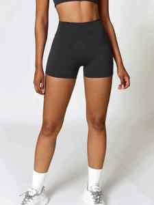 Nouveaux shorts de yoga sans couture de haute qualité pour hommes et femmes, taille haute, effet ventre plat, leggings de fitness élastiques - Product Image 6