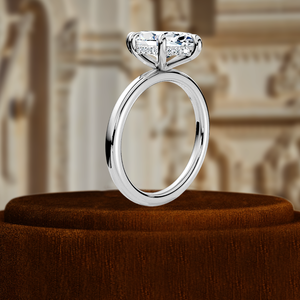 14K White Gold 1.5CT Marquise Cut Diamond Engagement Ring with 6 Prong Setting IGI Certified Solitaire Bridal Ring, Promise Ring - Product Image 2