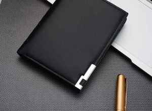 กระเป๋าสตางค์หนังแท้สีดำสำหรับผู้ชาย ดีไซน์หรูหรา ทำมือ ทรงบาง - Product Image 4