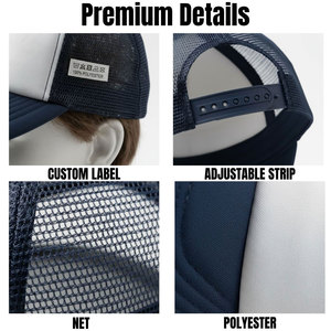 Gorra Trucker con Logotipo Personalizado, Gorra de Béisbol de Malla, Gorra Ajustable con Tira, Gorra Deportiva de Poliéster, Venta al por Mayor Directa de Fábrica OEM ODM - Product Image 5