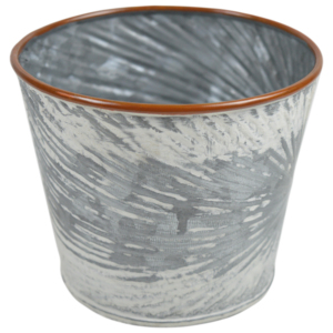 Galvanized Iron Planter with Painted Finish Vintage Modern Design Eco-Friendly for Home <b>Garden</b> & Hotel Decor - Product Image 1
