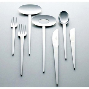 New Look Stainless Steel Silver Flatware Unique Handle Design Luxury Vintage Eco-Friendly <b>Back</b> to School Restaurant Wedding Home - Product Image 6