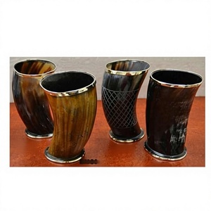 Top Selling Ox Horn Beer Mugs & Old Fashioned Glass for Bars Hotels Restaurants Picnics-Eco-Friendly - Product Image 6