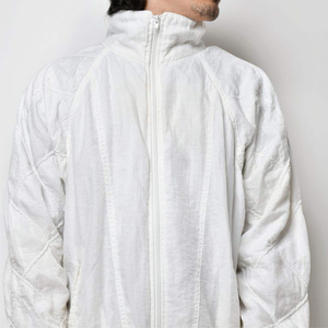 New Vintage Hooded Solid Plain <b>White</b> Color Unisex Tracksuit Set Customizable Full <b>Zip</b> <b>up</b> Long Sleeve - Product Image 6