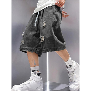 Pantalones Cortos de Mezclilla con Lavado Ácido al por Mayor para Hombre y Mujer, Estilo Vintage, Ajuste Holgado, 100% Algodón, Personalizables con Logotipo OEM - Product Image 4